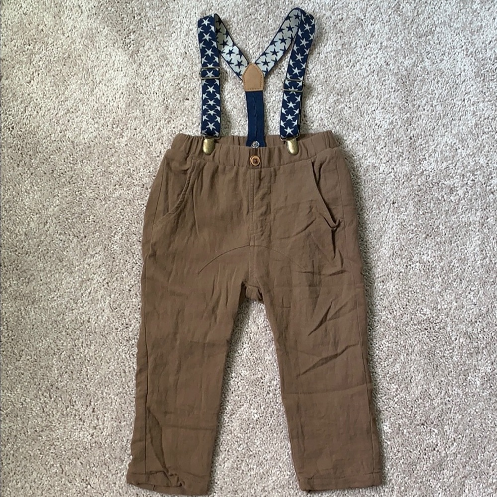 ZARA Trousers with Suspenders ⭐️